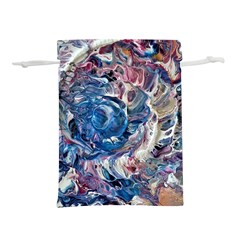 Abstract Ammonite Lightweight Drawstring Pouch (l) by kaleidomarblingart