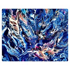 Cobalt Delta Double Sided Flano Blanket (medium)  by kaleidomarblingart