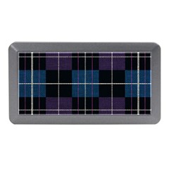Blue Black Modern Plaids Memory Card Reader (mini) by ConteMonfrey