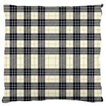 Gray And Yellow Plaids  Large Flano Cushion Case (One Side) Front