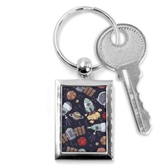 Hand-drawn-pattern-space-elements-collection Key Chain (rectangle) by Jancukart