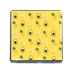 Pineapple Banana Fruit Pattern Memory Card Reader (square 5 Slot) by Wegoenart