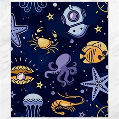 Marine-seamless-pattern-thin-line-memphis-style Canvas 20  X 24  by BangZart