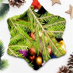 Christmas Candy 2 Snowflake Ornament (two Sides) by artworkshop
