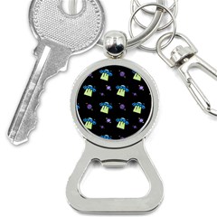 Galaxy Cosmos Rocket Spaceship Ufo Bottle Opener Key Chain by Wegoenart