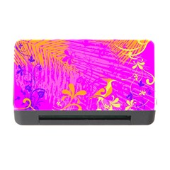Spring Tropical Floral Palm Bird Pink Pattern Background Memory Card Reader With Cf by Wegoenart