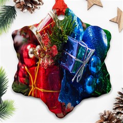 Christmas Ornaments Snowflake Ornament (two Sides) by artworkshop