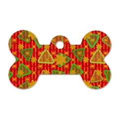 Illustration Background Abstract Pattern Shape Star Dog Tag Bone (one Side)