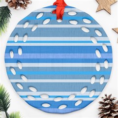 Cotton Round Filigree Ornament (two Sides)