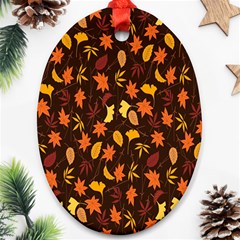 Thanksgiving Oval Ornament (two Sides)
