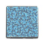 Angry baby chicken illustration random pattern Memory Card Reader (Square 5 Slot) Front