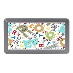 Seamless Pattern Vector With Funny Robot Cartoon Memory Card Reader (mini) by Wegoenart