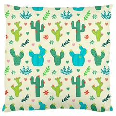 Cactus Succulent Floral Seamless Pattern Standard Flano Cushion Case (two Sides) by Wegoenart