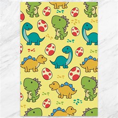 Seamless Pattern With Cute Dinosaurs Character Canvas 12  X 18  by Wegoenart