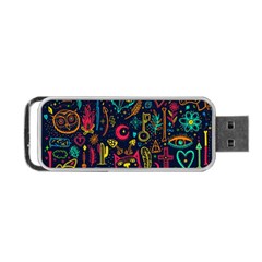Sketch-graphic-illustration Portable Usb Flash (one Side) by Wegoenart