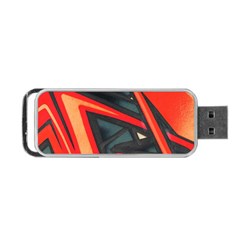 Graffiti Detail Wallpaper Texture Background Portable Usb Flash (one Side) by Wegoenart