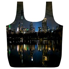 New York Night Central Park Skyscrapers Skyline Full Print Recycle Bag (xl) by Wegoenart
