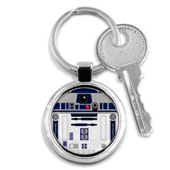 Robot R2d2 R2 D2 Pattern Key Chain (round) by Jancukart