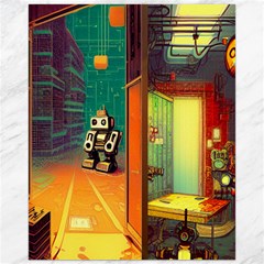Illustration Robot Cute Sweet Futuristic Canvas 16  X 20  by Wegoenart