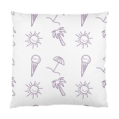 Doodles - Beach Time! Standard Cushion Case (two Sides) by ConteMonfrey