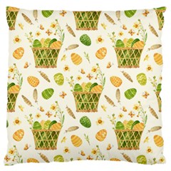 Easter Eggs   Large Flano Cushion Case (two Sides) by ConteMonfrey