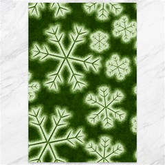 Snowflakes And Star Patterns Green Frost Canvas 12  X 18  by artworkshop