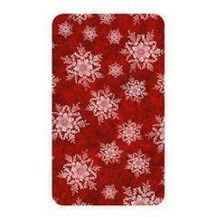 Snowflakes And Star Patternsred Snow Memory Card Reader (rectangular) by artworkshop