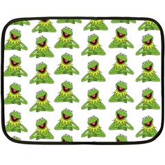Kermit The Frog Double Sided Fleece Blanket (mini)  by Valentinaart