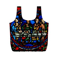 Window Stained Glass Chartres Cathedral Full Print Recycle Bag (m)