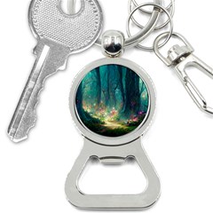 Magical Forest Forest Painting Fantasy Bottle Opener Key Chain by danenraven