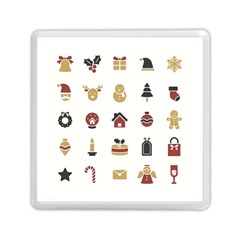 Christmas Symbols Memory Card Reader (square) by artworkshop