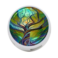 Tree Magical Colorful Abstract Metaphysical 4-port Usb Hub (one Side) by Ravend
