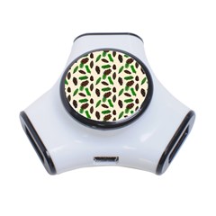 Background Ornamental Spruce Sample 3-port Usb Hub by Ravend
