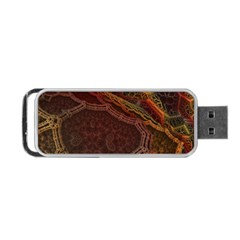 Fractal Pattern Geometric Pattern Disintegration Portable Usb Flash (two Sides) by Ravend