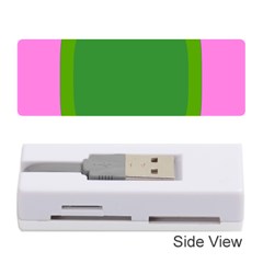 Pink And Green 1105 - Groovy Retro Style Art Memory Card Reader (stick) by KorokStudios