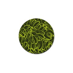 Green-abstract-stippled-repetitive-fashion-seamless-pattern Golf Ball Marker by Pakemis