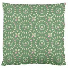 Kaleidoscope Peaceful Green Standard Flano Cushion Case (two Sides) by Mazipoodles