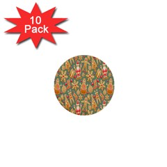 Pattern Seamless 1  Mini Buttons (10 Pack) 