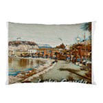 Birds And People On Lake Garda Pillow Case (Two Sides) Front