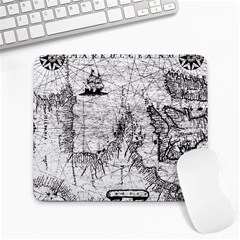 Antique Mercant Map  Large Mousepad by ConteMonfrey