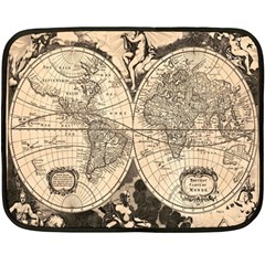 World Map - Nova Delineatio Totius Orbis Terrarum -  1659-1733 Fleece Blanket (mini) by ConteMonfrey