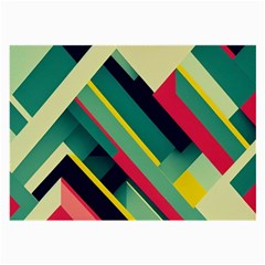 Pattern Abstract Geometric Design Large Glasses Cloth