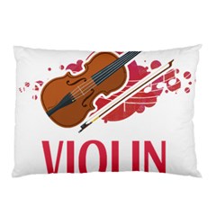 Violin T- Shirt Cool Girls Play Violin T- Shirt Pillow Case (two Sides) by maxcute