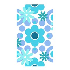 Flowers Pearls And Donuts Pastel Teal Periwinkle Teal White  Memory Card Reader (rectangular) by Mazipoodles