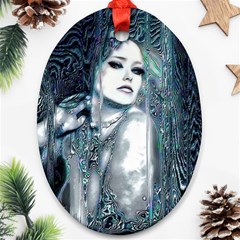 Sapphire Slime Ornament (oval) by MRNStudios