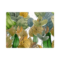 Sheet Autumn Color Drawing One Side Premium Plush Fleece Blanket (mini) by Ravend