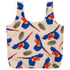 Bird Animals Parrot Pattern Full Print Recycle Bag (xl) by Ravend