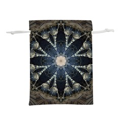 Mandala Ornament Background Lightweight Drawstring Pouch (l) by Uceng
