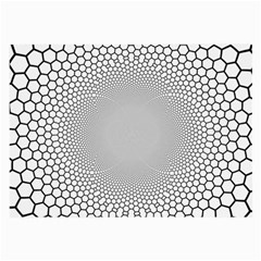 Hexagon Honeycombs Pattern Structure Abstract Large Glasses Cloth