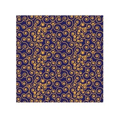 Spiral Pattern Texture Fractal Circle Geometry Square Satin Scarf (30  X 30 ) by Ravend
